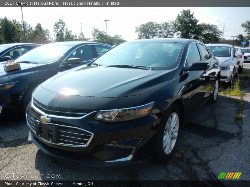 Mosaic Black Metallic / Jet Black 2017 Chevrolet Malibu Hybrid