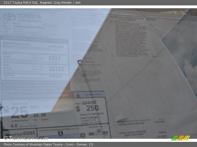 Magnetic Gray Metallic / Ash 2017 Toyota RAV4 XLE