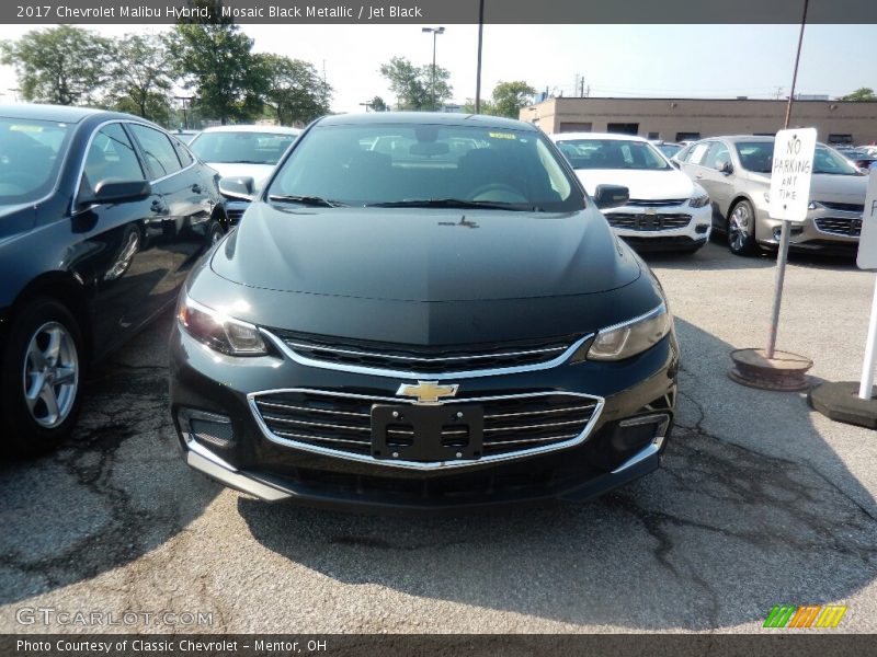 Mosaic Black Metallic / Jet Black 2017 Chevrolet Malibu Hybrid