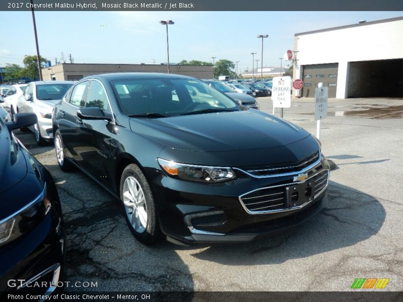 Mosaic Black Metallic / Jet Black 2017 Chevrolet Malibu Hybrid