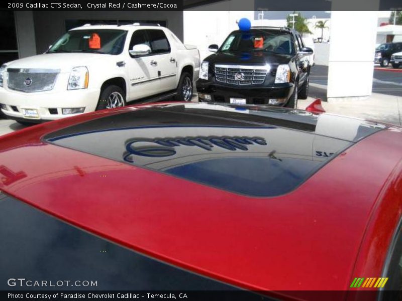 Crystal Red / Cashmere/Cocoa 2009 Cadillac CTS Sedan