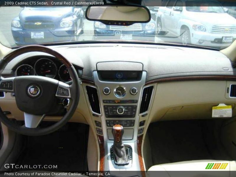 Crystal Red / Cashmere/Cocoa 2009 Cadillac CTS Sedan