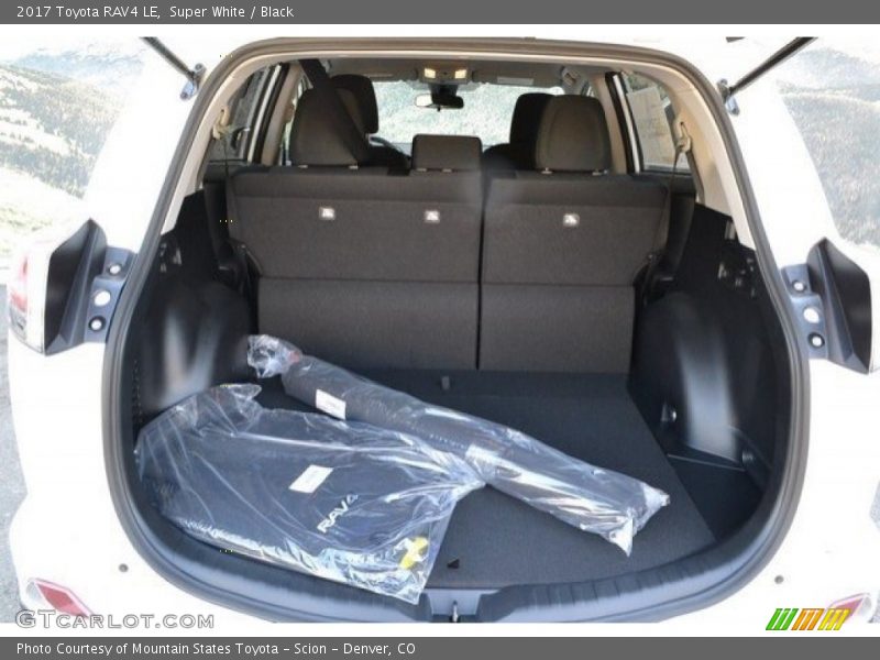 Super White / Black 2017 Toyota RAV4 LE
