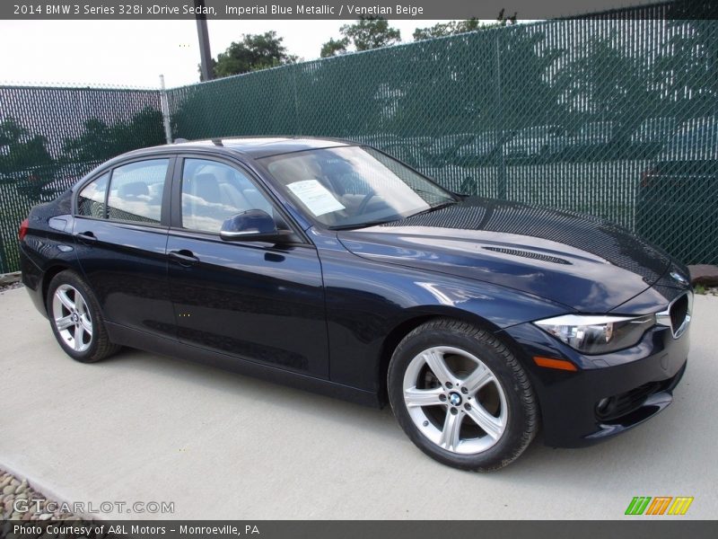 Imperial Blue Metallic / Venetian Beige 2014 BMW 3 Series 328i xDrive Sedan