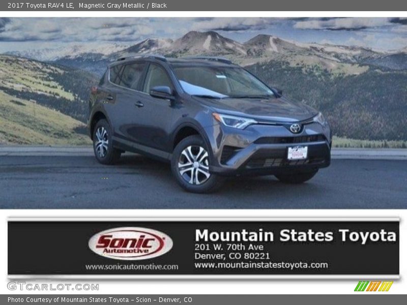 Magnetic Gray Metallic / Black 2017 Toyota RAV4 LE