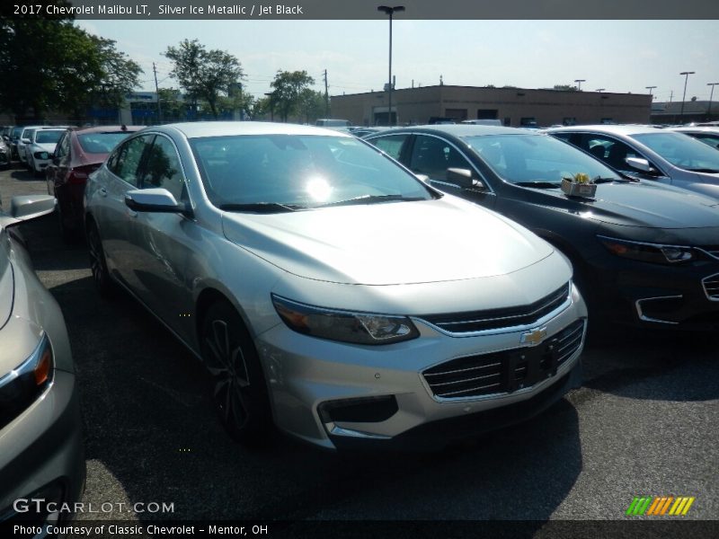 Silver Ice Metallic / Jet Black 2017 Chevrolet Malibu LT