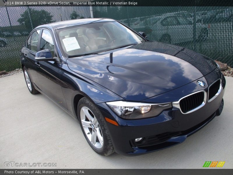 Imperial Blue Metallic / Venetian Beige 2014 BMW 3 Series 328i xDrive Sedan