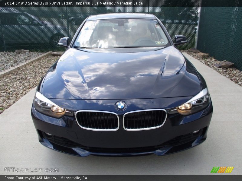 Imperial Blue Metallic / Venetian Beige 2014 BMW 3 Series 328i xDrive Sedan