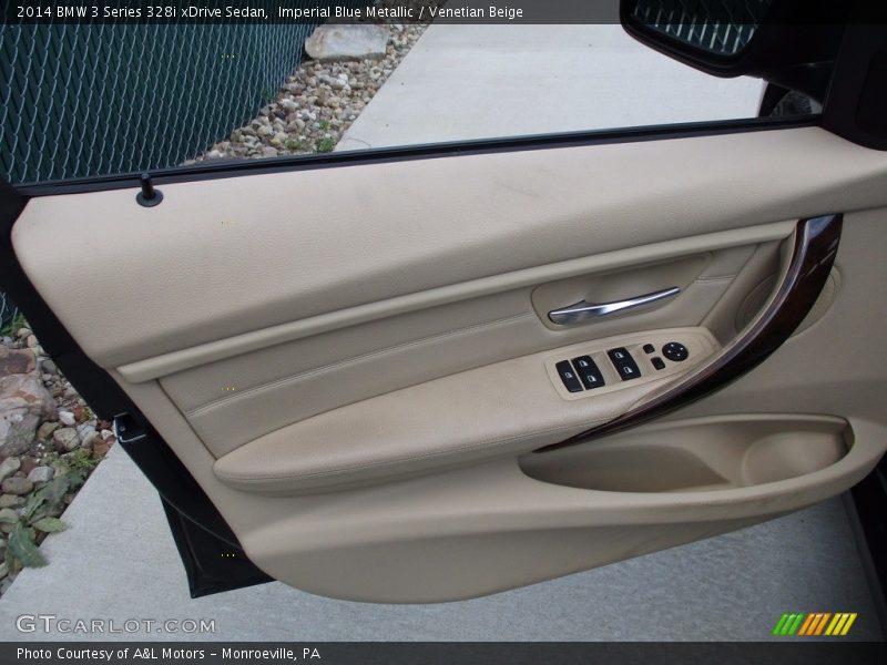 Imperial Blue Metallic / Venetian Beige 2014 BMW 3 Series 328i xDrive Sedan