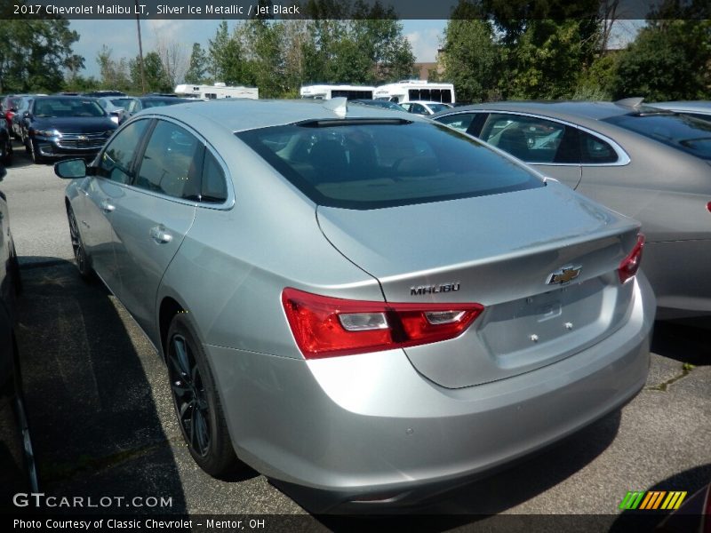 Silver Ice Metallic / Jet Black 2017 Chevrolet Malibu LT