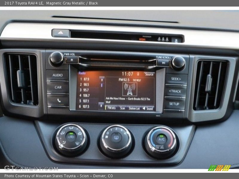 Magnetic Gray Metallic / Black 2017 Toyota RAV4 LE