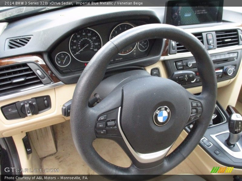 Imperial Blue Metallic / Venetian Beige 2014 BMW 3 Series 328i xDrive Sedan
