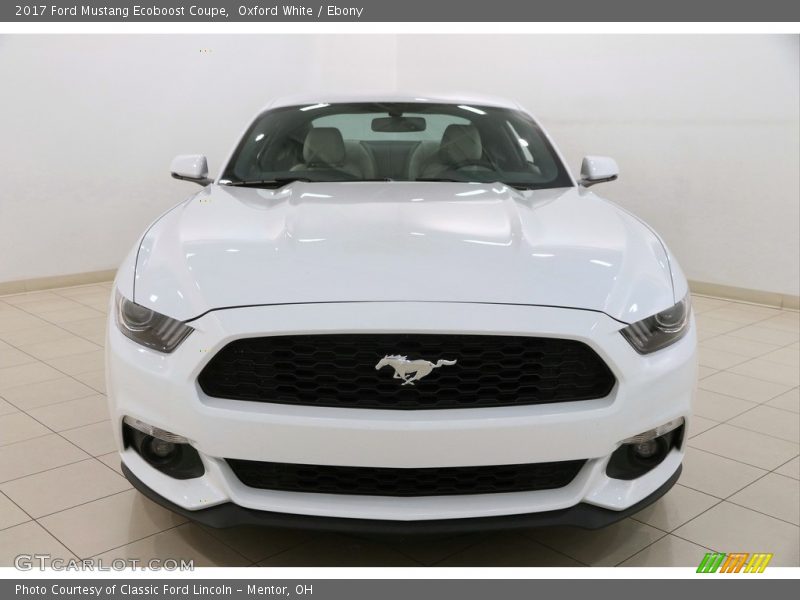 Oxford White / Ebony 2017 Ford Mustang Ecoboost Coupe