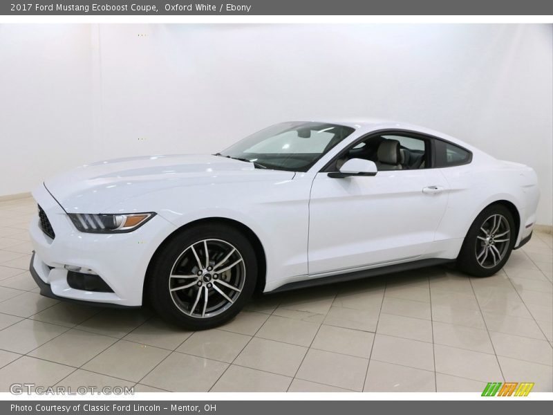 Oxford White / Ebony 2017 Ford Mustang Ecoboost Coupe