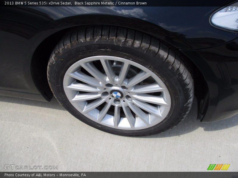 Black Sapphire Metallic / Cinnamon Brown 2013 BMW 5 Series 535i xDrive Sedan