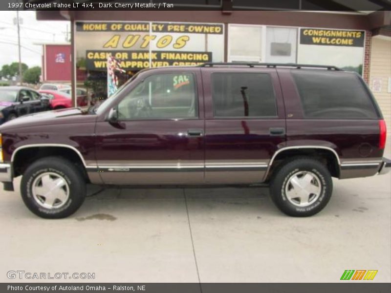 Dark Cherry Metallic / Tan 1997 Chevrolet Tahoe LT 4x4