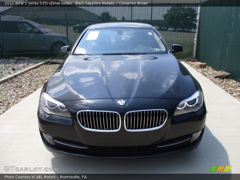 Black Sapphire Metallic / Cinnamon Brown 2013 BMW 5 Series 535i xDrive Sedan