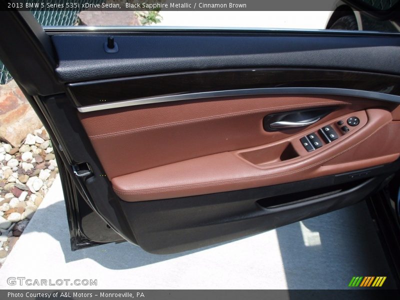 Black Sapphire Metallic / Cinnamon Brown 2013 BMW 5 Series 535i xDrive Sedan