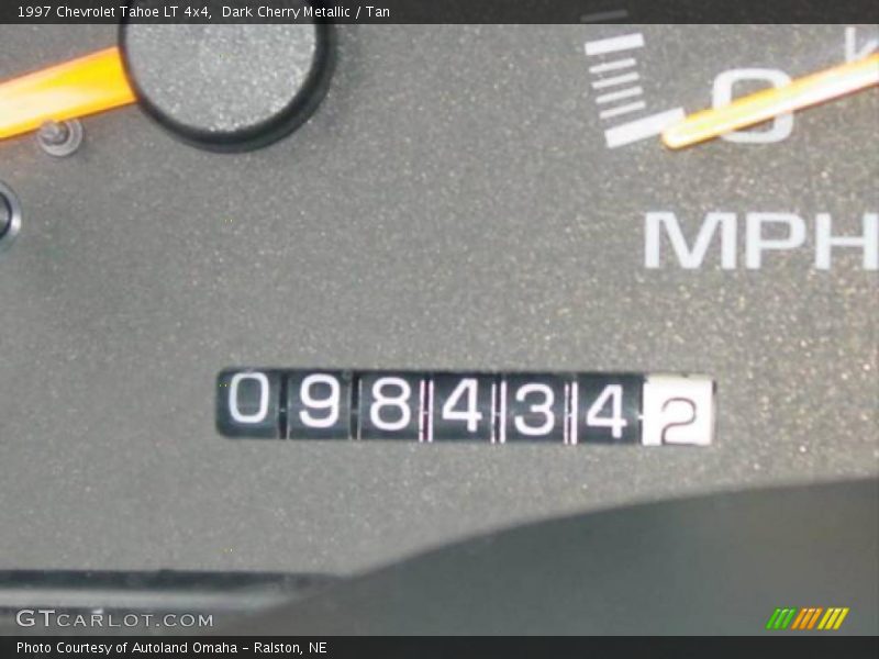 Dark Cherry Metallic / Tan 1997 Chevrolet Tahoe LT 4x4