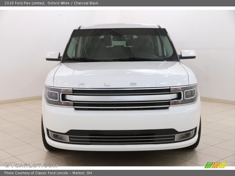 Oxford White / Charcoal Black 2016 Ford Flex Limited