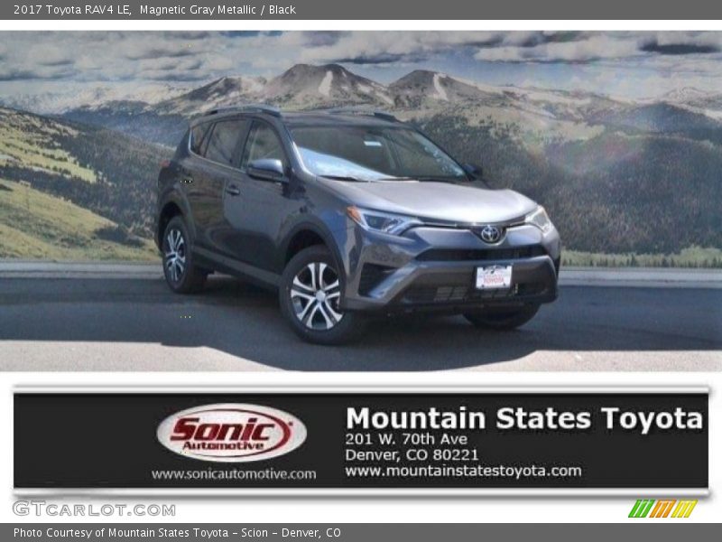 Magnetic Gray Metallic / Black 2017 Toyota RAV4 LE