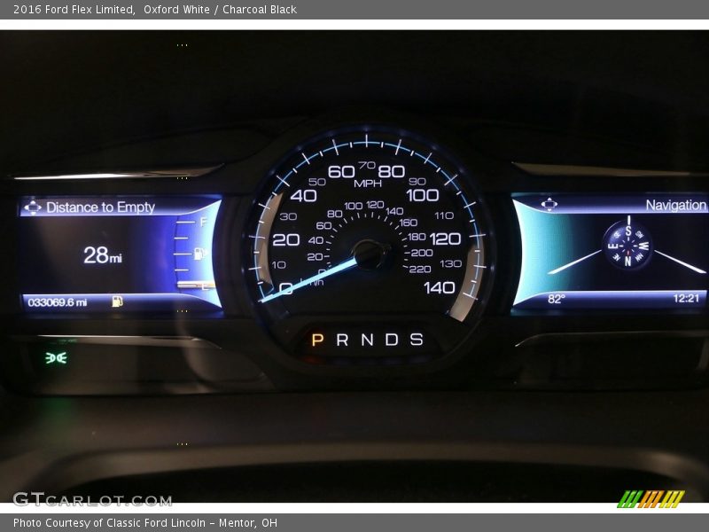 Oxford White / Charcoal Black 2016 Ford Flex Limited