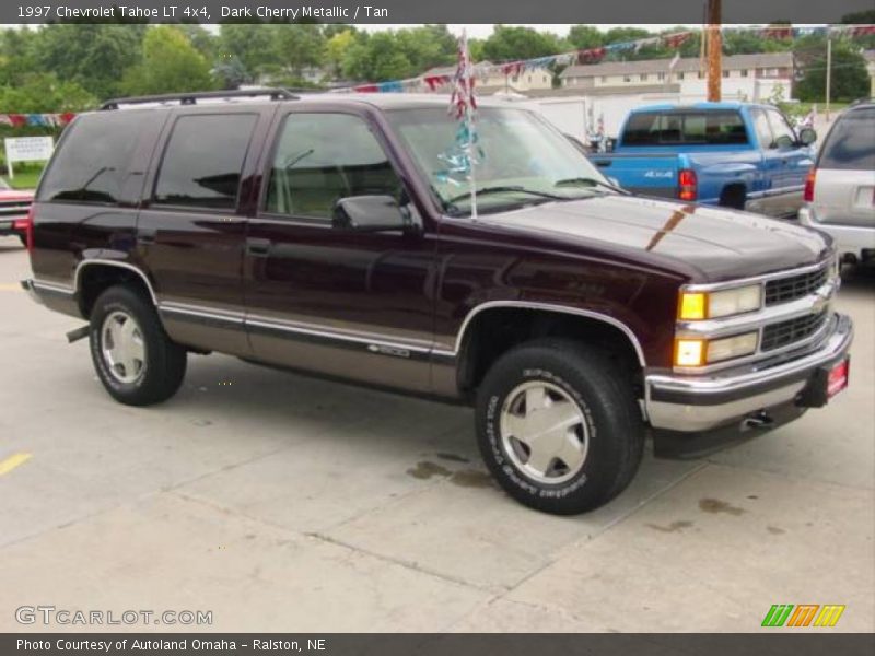 Dark Cherry Metallic / Tan 1997 Chevrolet Tahoe LT 4x4