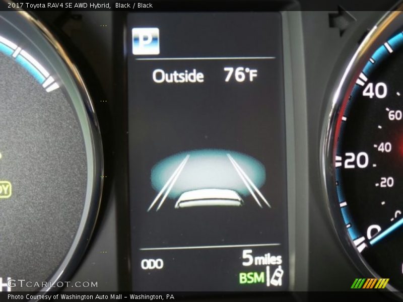 Black / Black 2017 Toyota RAV4 SE AWD Hybrid