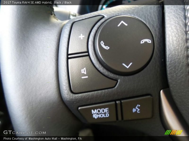 Black / Black 2017 Toyota RAV4 SE AWD Hybrid