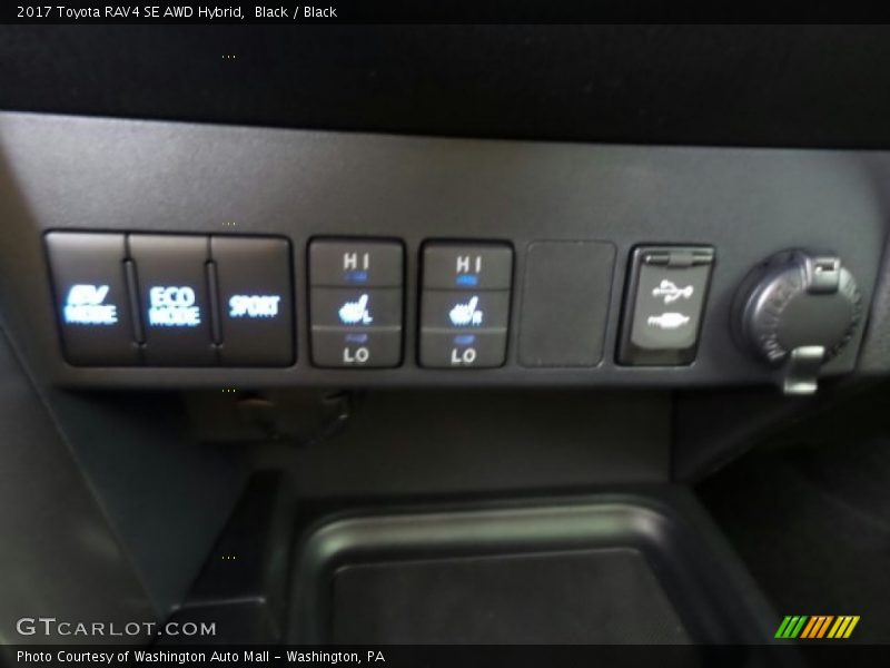 Black / Black 2017 Toyota RAV4 SE AWD Hybrid