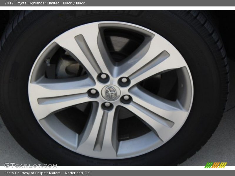 Black / Black 2012 Toyota Highlander Limited
