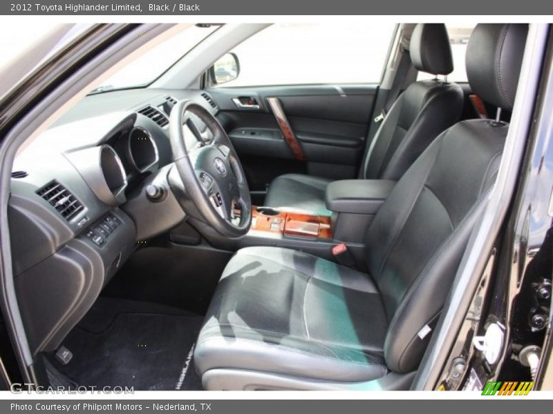Black / Black 2012 Toyota Highlander Limited