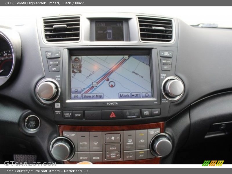 Black / Black 2012 Toyota Highlander Limited