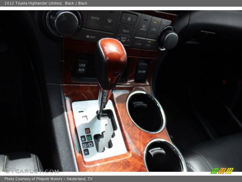 Black / Black 2012 Toyota Highlander Limited