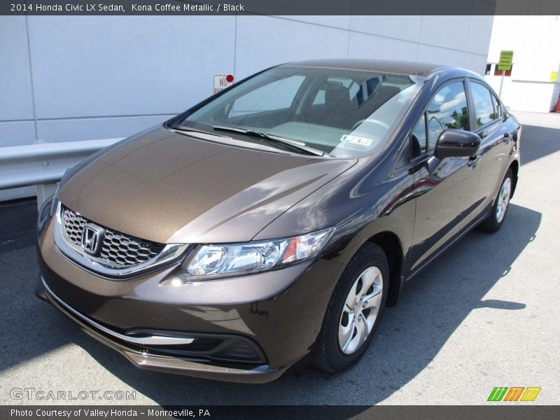 Kona Coffee Metallic / Black 2014 Honda Civic LX Sedan