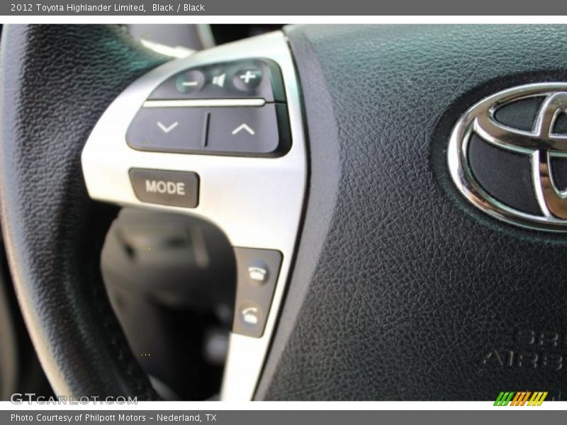 Black / Black 2012 Toyota Highlander Limited