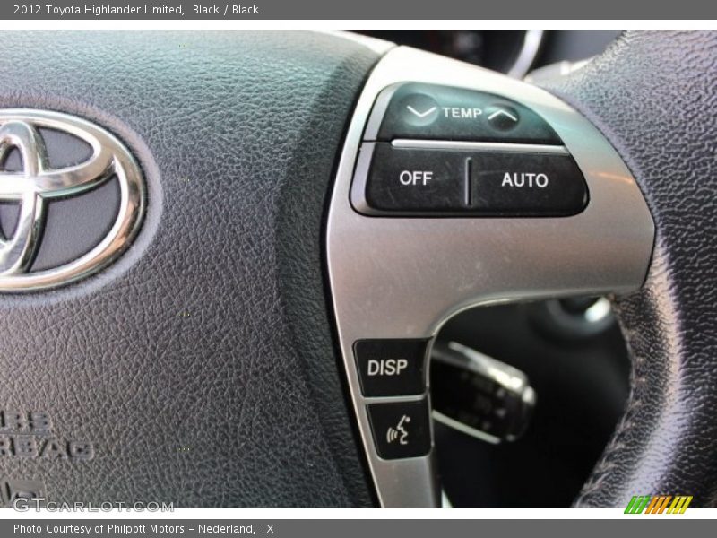 Black / Black 2012 Toyota Highlander Limited