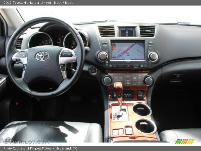 Black / Black 2012 Toyota Highlander Limited