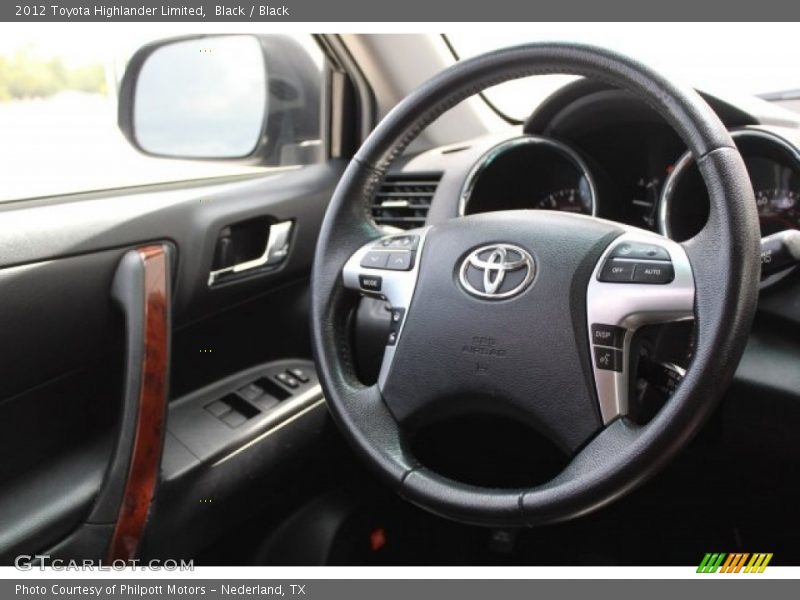 Black / Black 2012 Toyota Highlander Limited