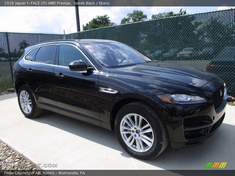 Narvik Black / Ebony 2018 Jaguar F-PACE 25t AWD Prestige