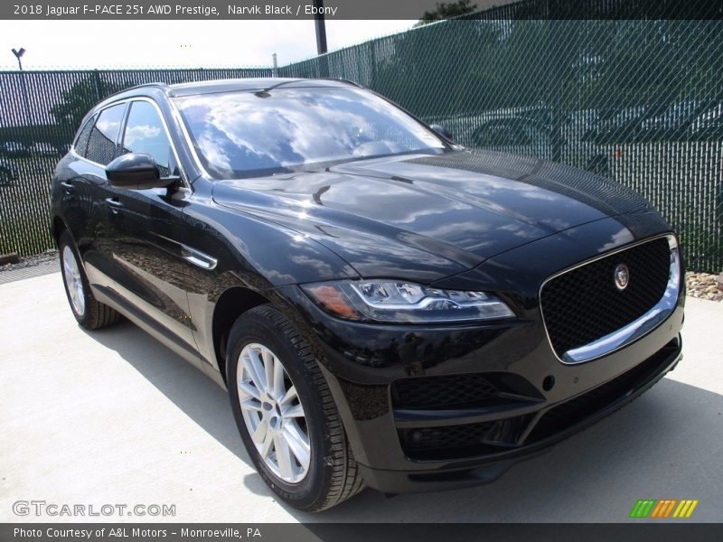 Narvik Black / Ebony 2018 Jaguar F-PACE 25t AWD Prestige