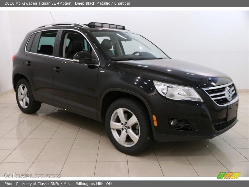 Deep Black Metallic / Charcoal 2010 Volkswagen Tiguan SE 4Motion