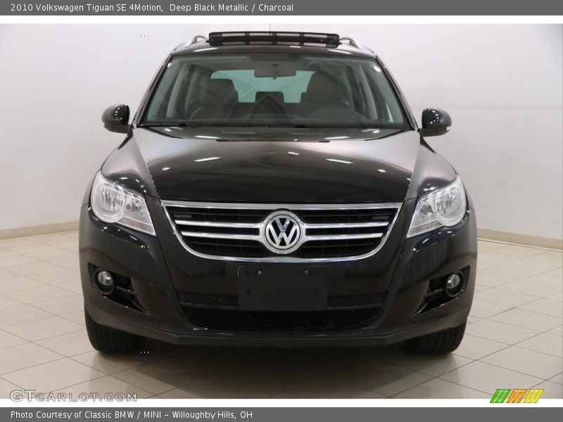 Deep Black Metallic / Charcoal 2010 Volkswagen Tiguan SE 4Motion