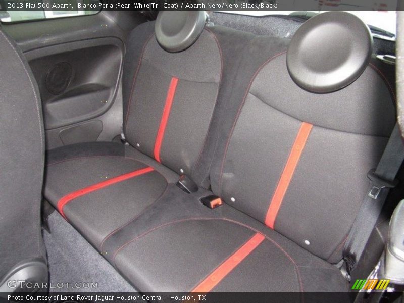 Bianco Perla (Pearl White Tri-Coat) / Abarth Nero/Nero (Black/Black) 2013 Fiat 500 Abarth