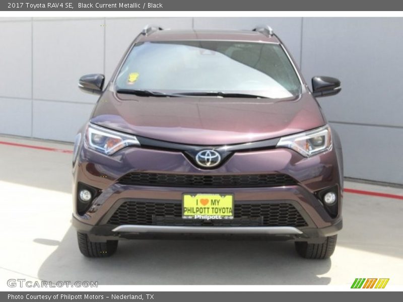 Black Current Metallic / Black 2017 Toyota RAV4 SE