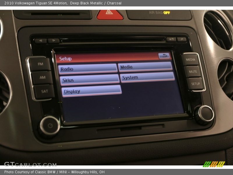 Deep Black Metallic / Charcoal 2010 Volkswagen Tiguan SE 4Motion