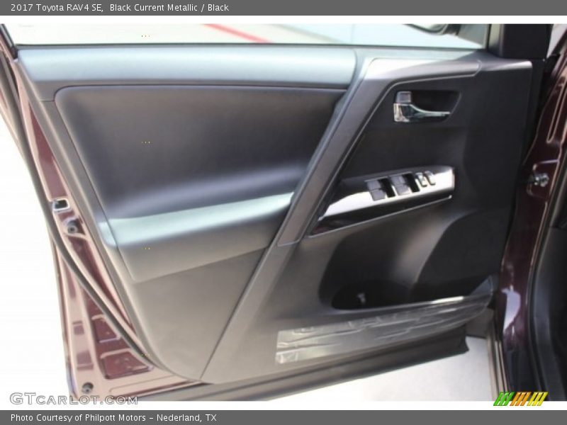 Black Current Metallic / Black 2017 Toyota RAV4 SE