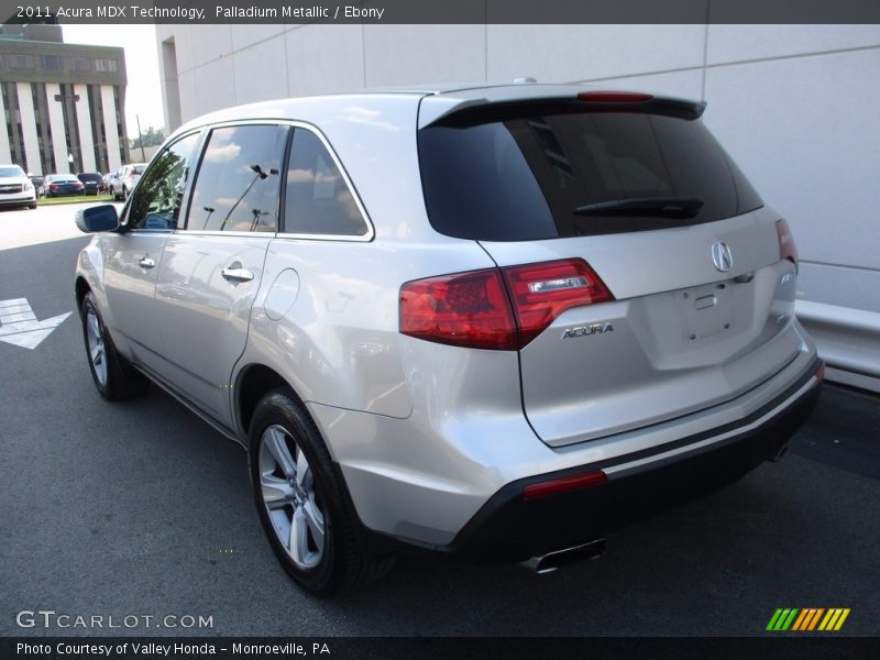 Palladium Metallic / Ebony 2011 Acura MDX Technology