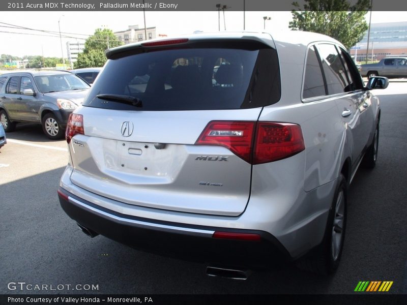 Palladium Metallic / Ebony 2011 Acura MDX Technology