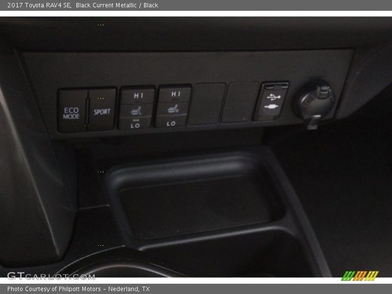 Black Current Metallic / Black 2017 Toyota RAV4 SE